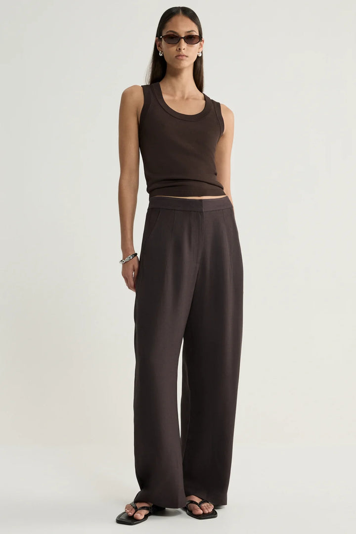 Silas Knit Top - Chocolate