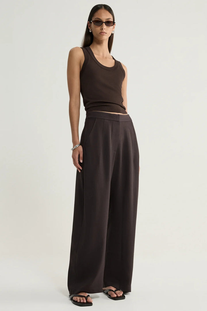 Silas Knit Top - Chocolate