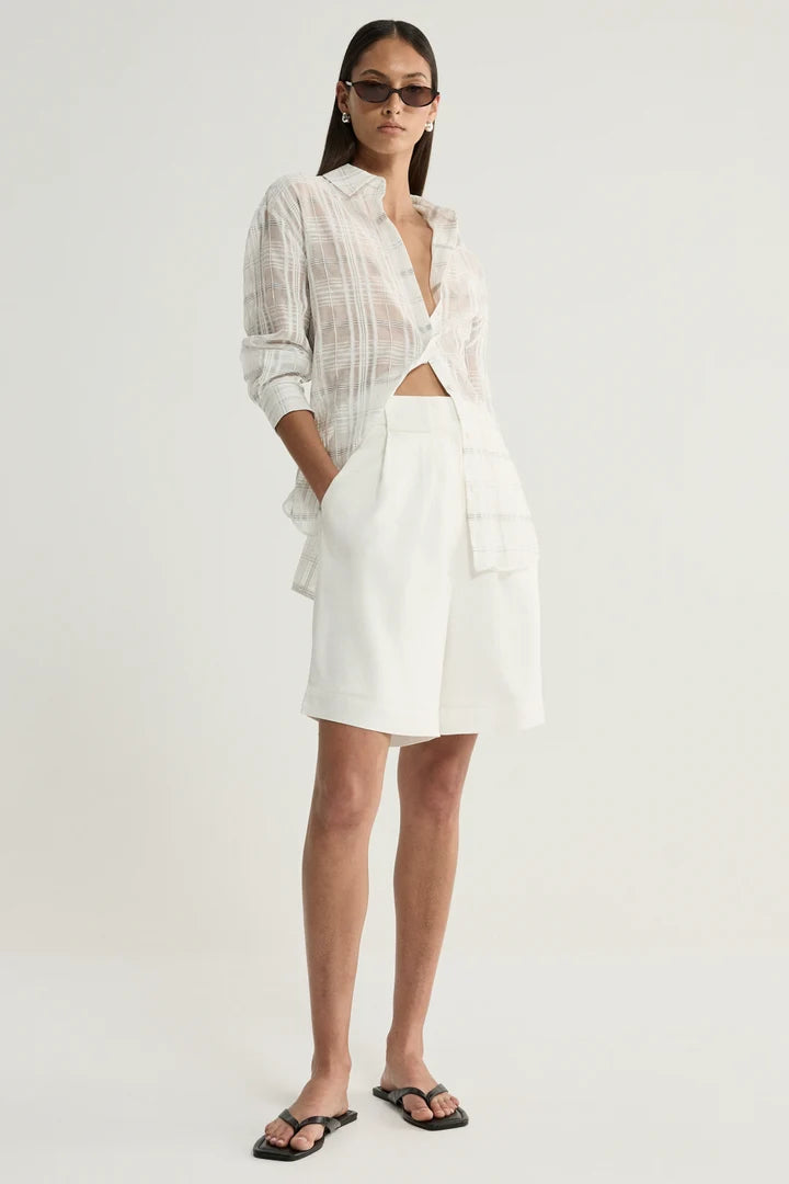 Onyx Shirt - White Check