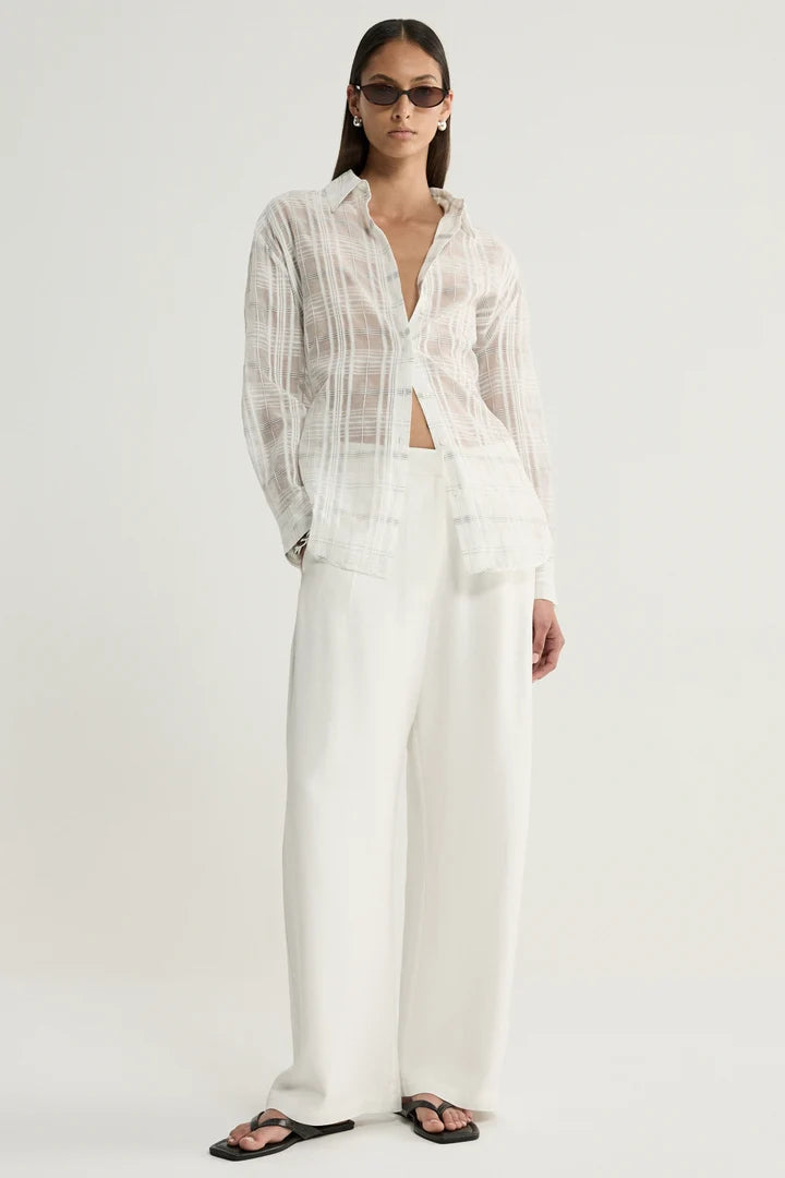 Onyx Shirt - White Check