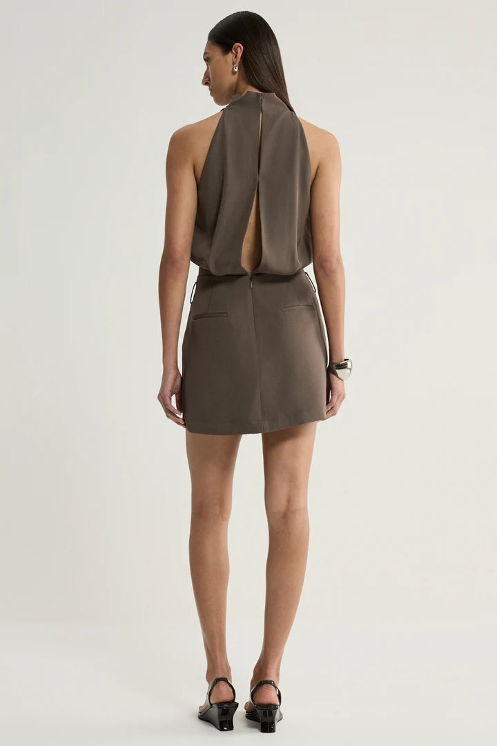 Margot Mini Dress - Taupe