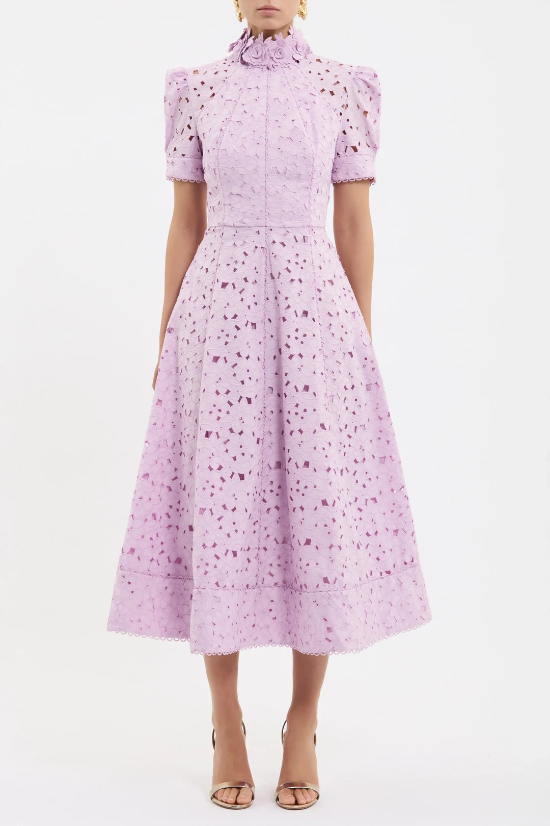 Kitsu SS Midi Dress - Lilac
