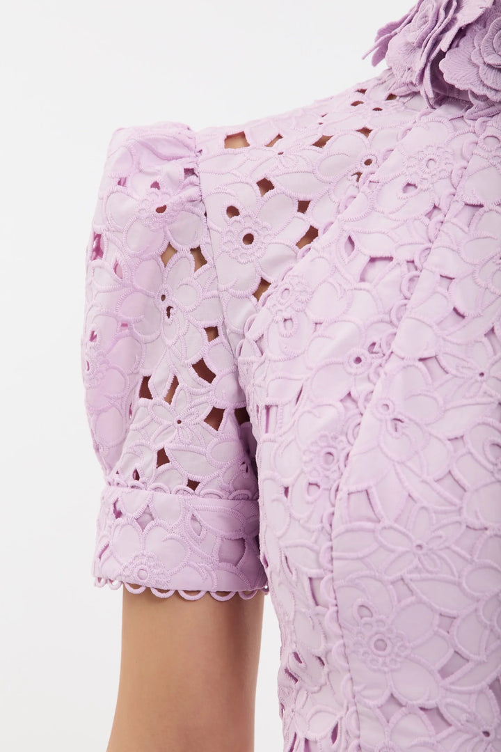 Kitsu SS Midi Dress - Lilac