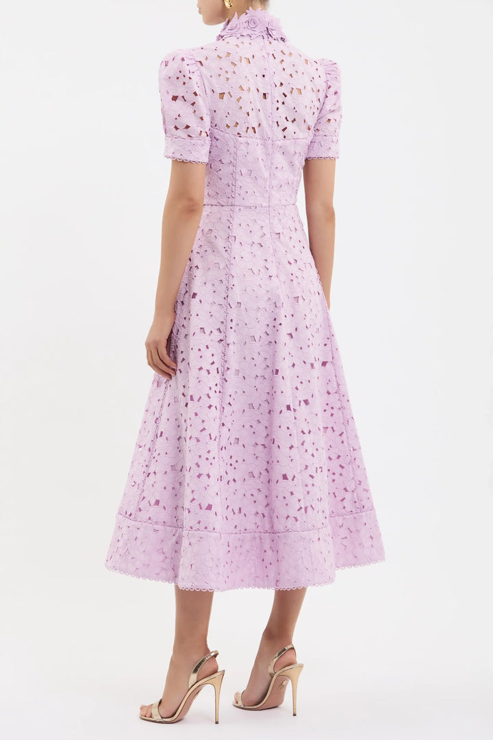 Kitsu SS Midi Dress - Lilac