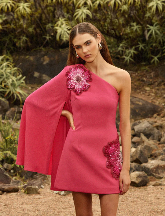 Layana Mini Dress - Raspberry