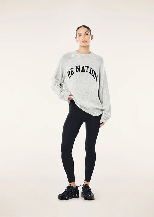 Legacy Knit Crew - Grey Marle