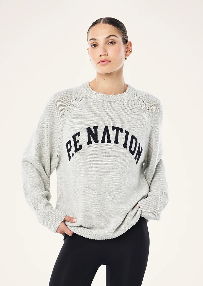 Legacy Knit Crew - Grey Marle