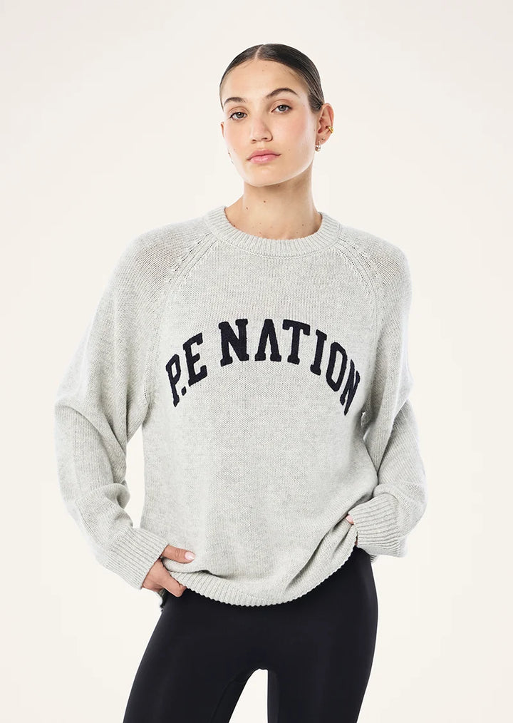 Legacy Knit Crew - Grey Marle