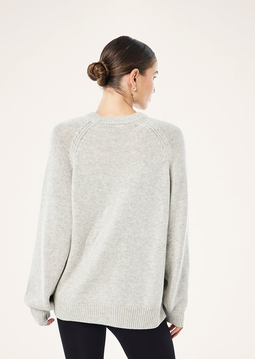 Legacy Knit Crew - Grey Marle