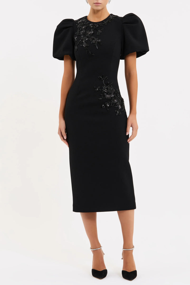 Livia Midi Dress - Black