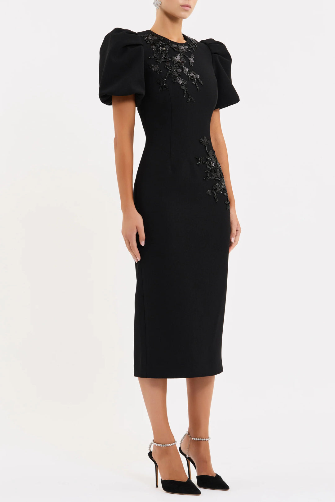 Rebecca Vallance Black Midi Dress