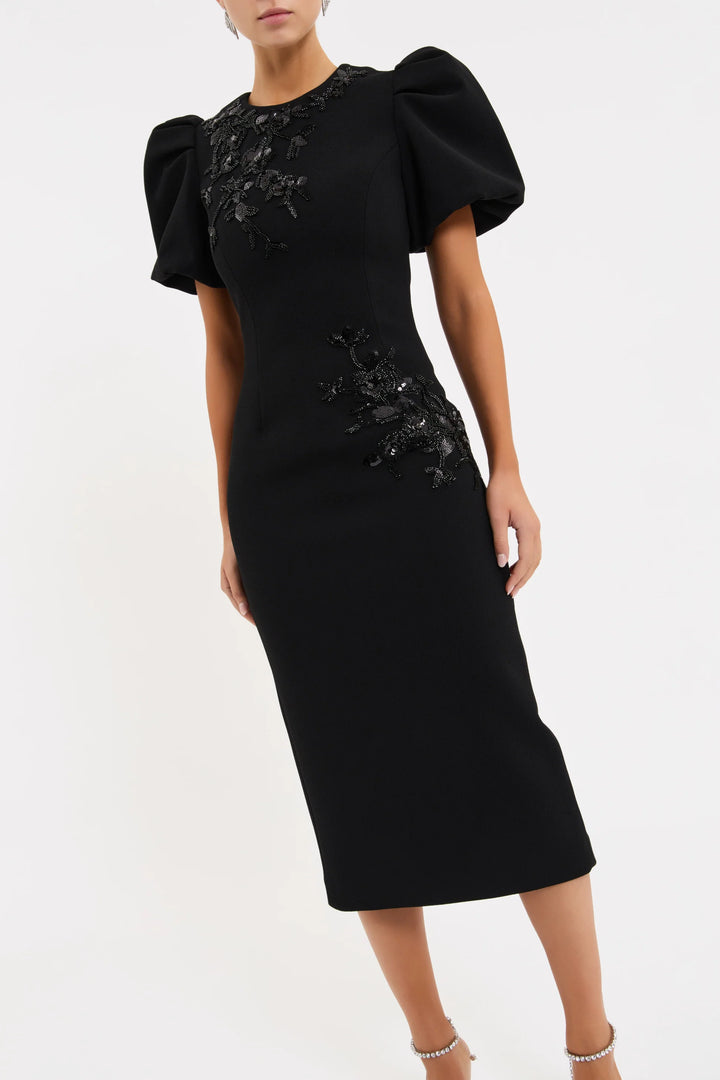 Livia Midi Dress - Black