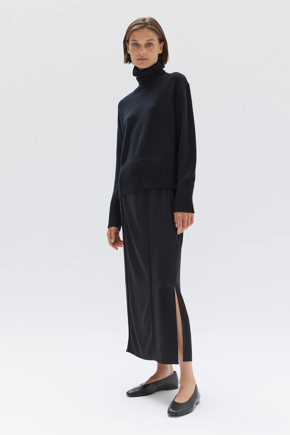 Sabine Crepe Skirt - Black
