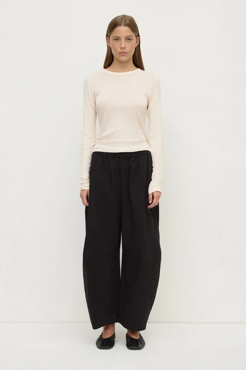Lola Barrel Pant - Black