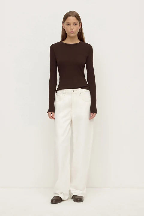 Low Curve Mid Rise Jean - Vintage White