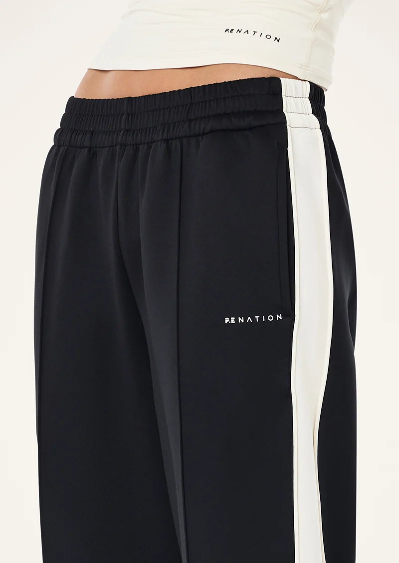 Man Down Track Pant - Black/Whisper White