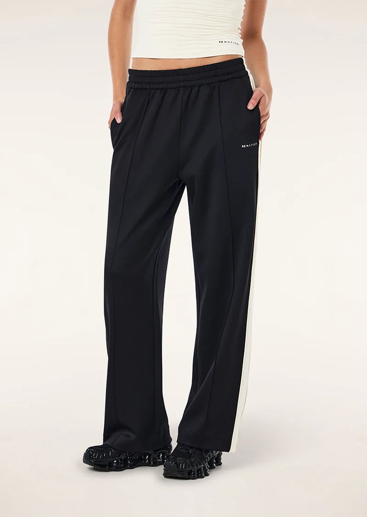 Man Down Track Pant - Black/Whisper White