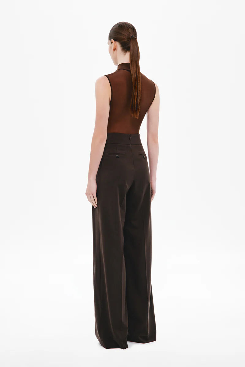 The Two Pleat Suiting Pant - Chocolate