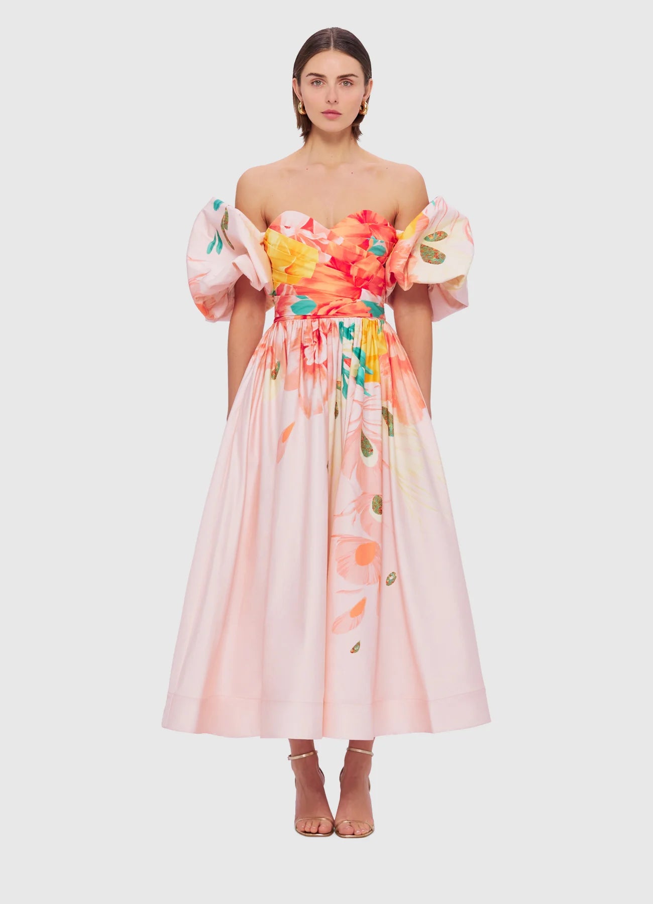Maevis Midi Dress - Euphoria Print