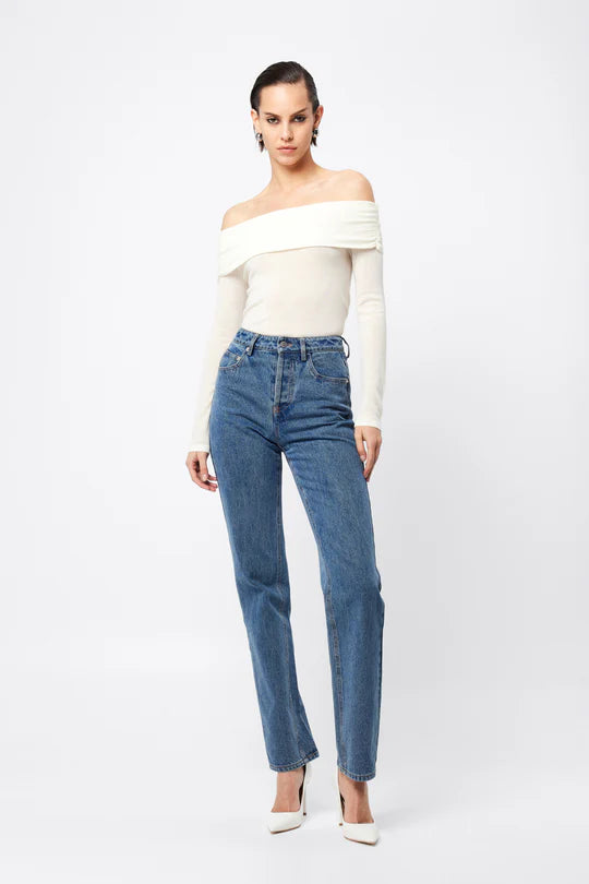 Maine Off Shoulder Top - Off White