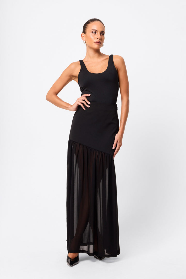 Make Your Move Maxi Skirt - Black