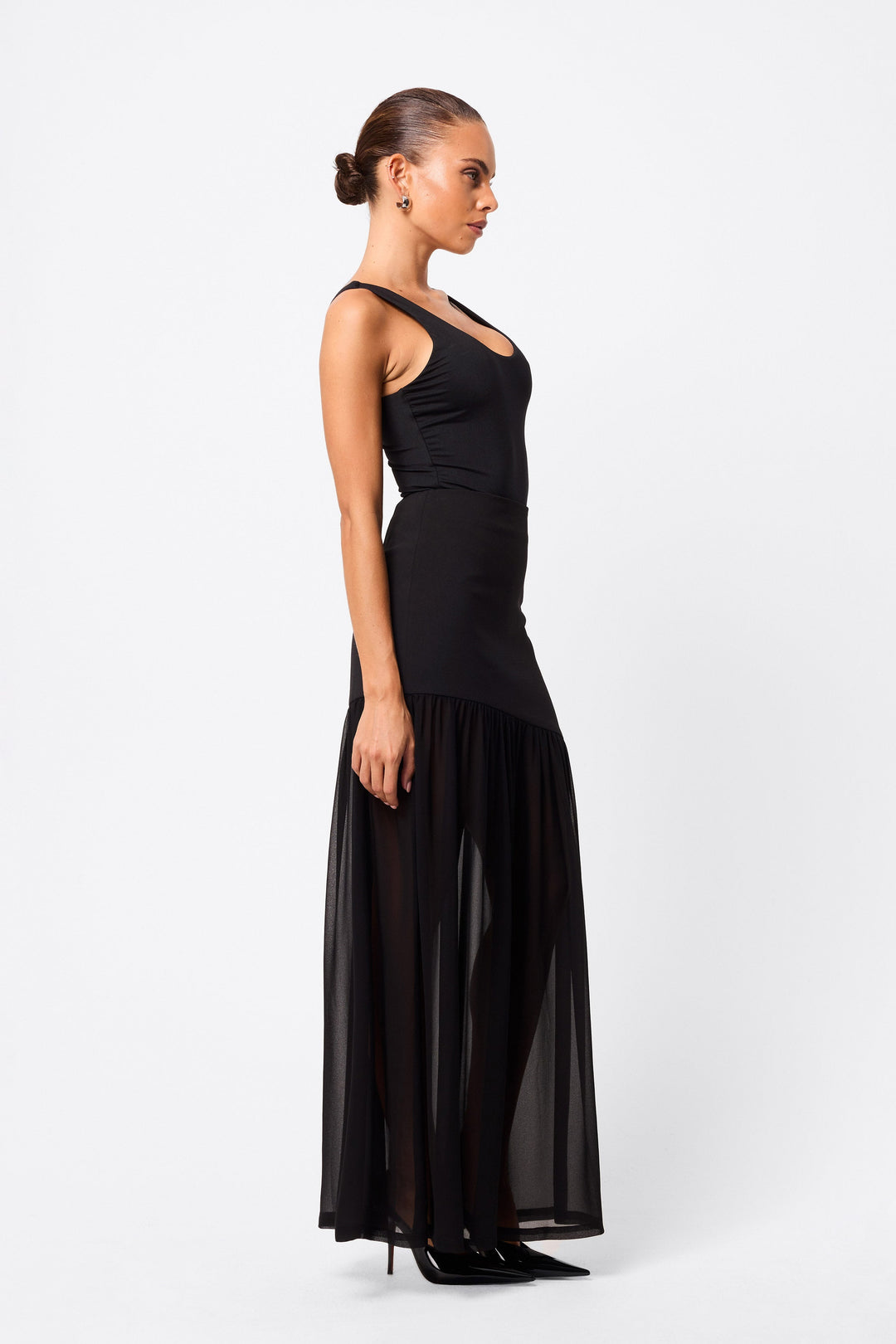 Make Your Move Maxi Skirt - Black