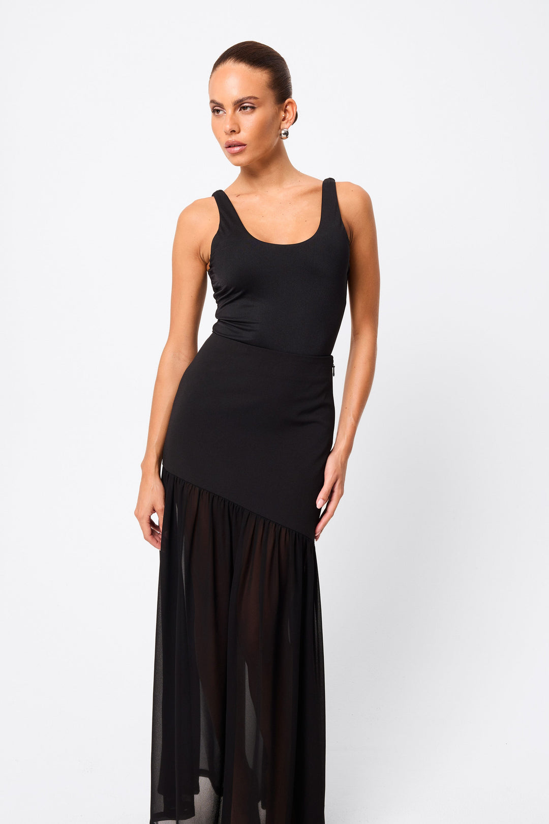 Make Your Move Maxi Skirt - Black