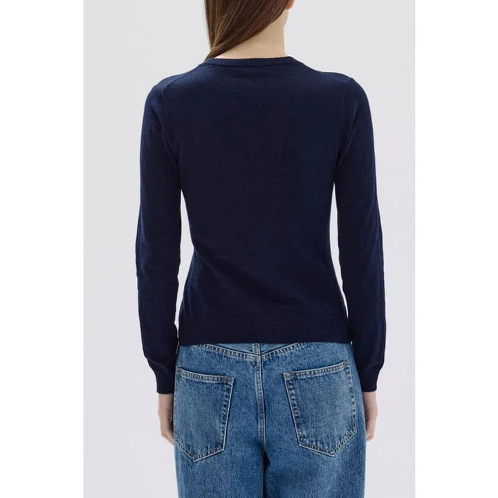 Maddy Lightweight Cotton Cashmere Top - Ink