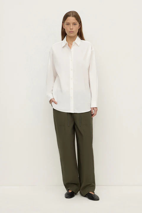 Micha Poplin L/S Shirt - White