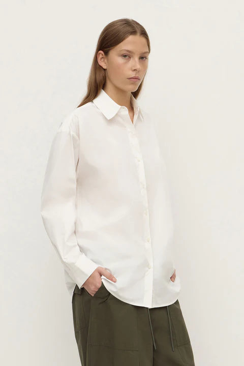 Micha Poplin L/S Shirt - White