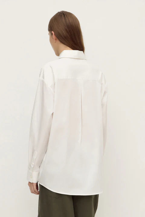 Micha Poplin L/S Shirt - White