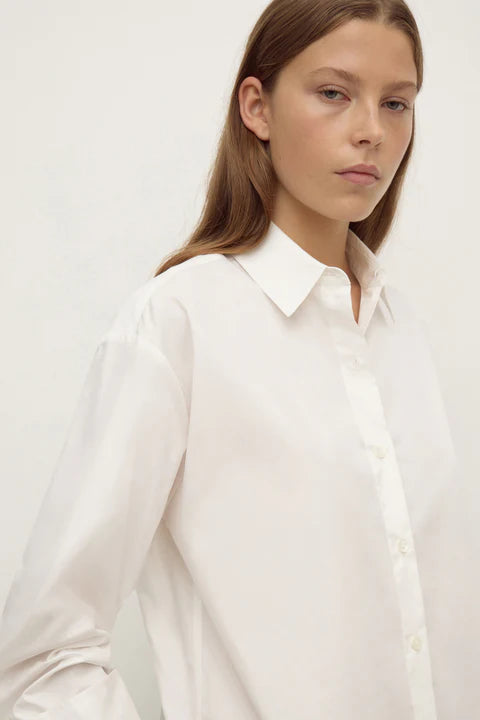 Micha Poplin L/S Shirt - White