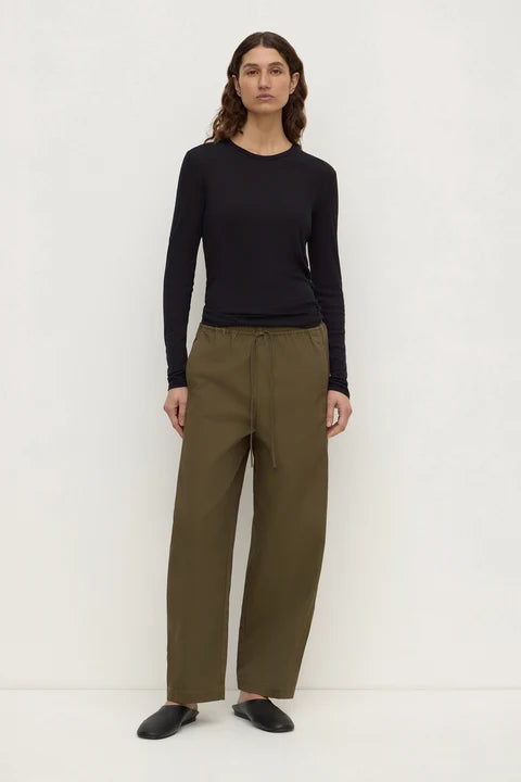 Mika Cotton Long Sleeve Tee - Black