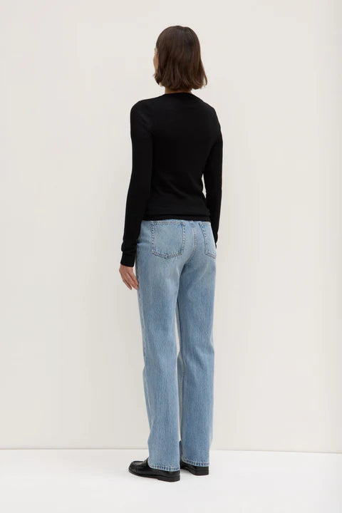 Miranda Wool Knit Top - Black