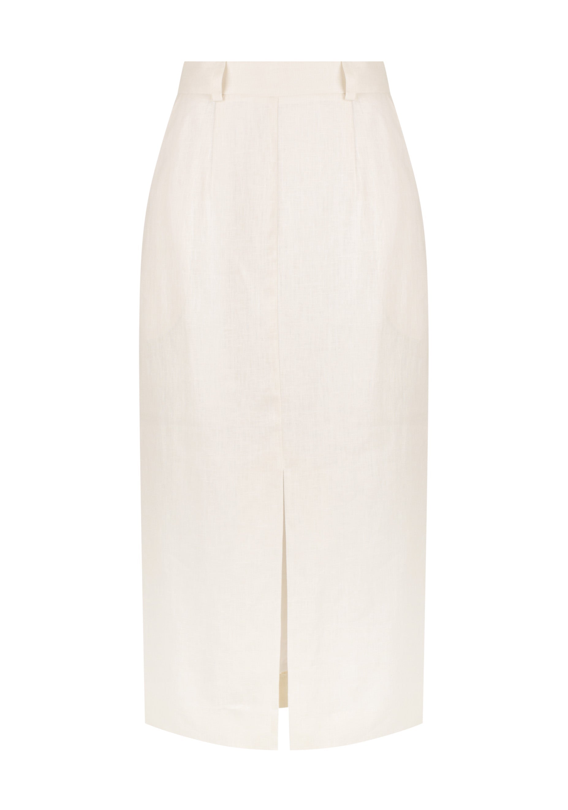 Annie Linen Skirt - Ivory,