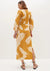 Palma Linen Midi Dress - Print