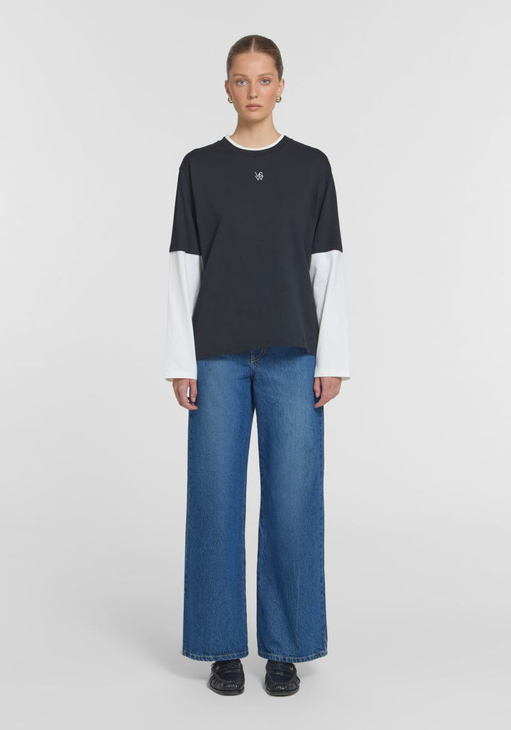 Maximus LS Top - Black/White