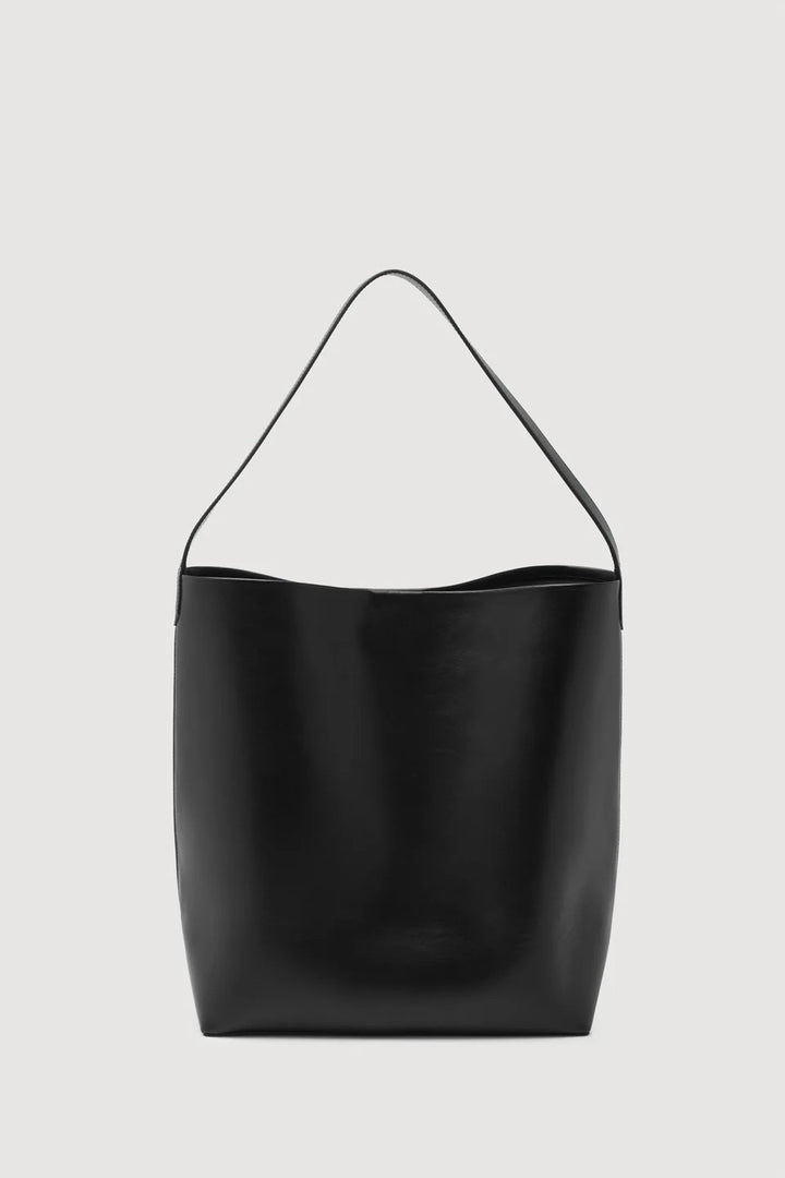 Nova Leather Shoulder Bag - Black