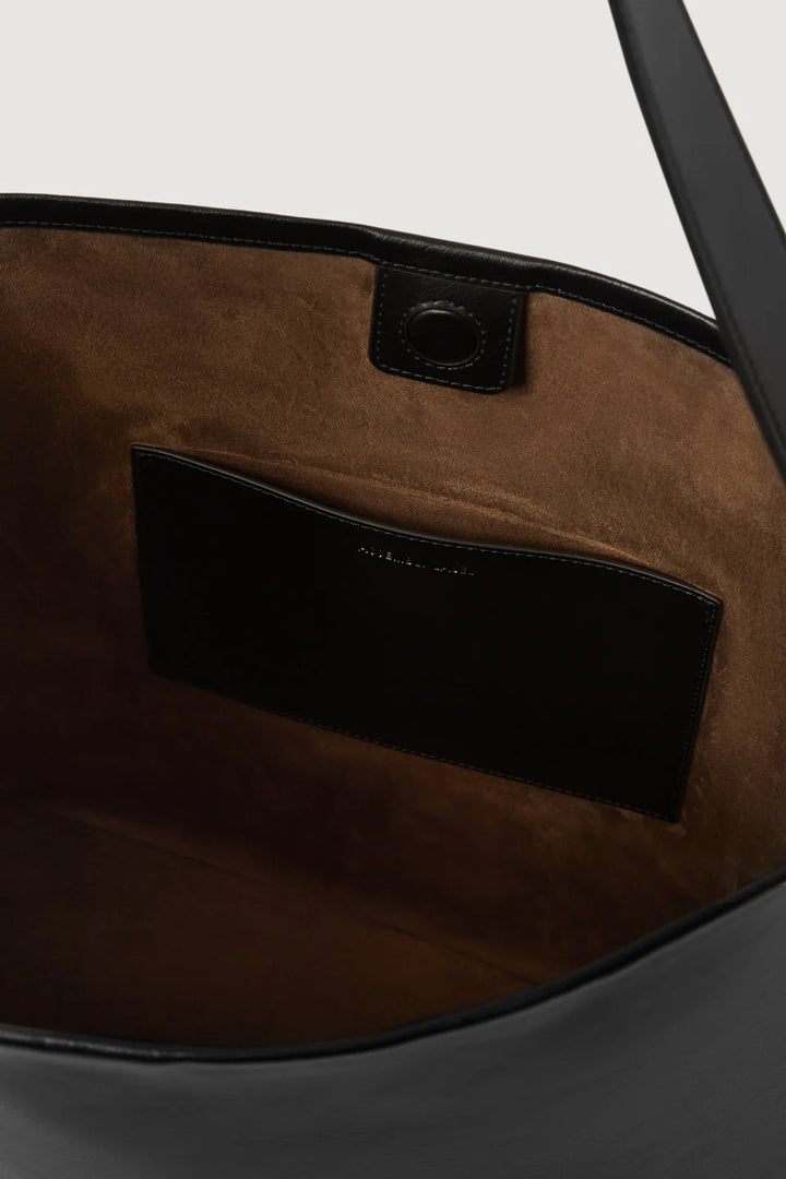 Nova Leather Shoulder Bag - Black