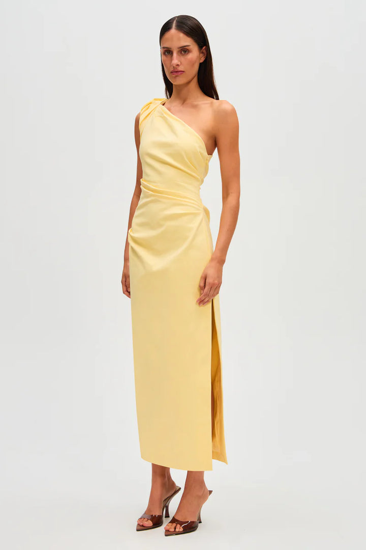 Aubree Midi Dress- Lemon