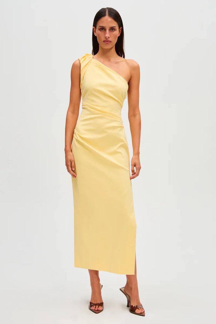 Aubree Midi Dress- Lemon