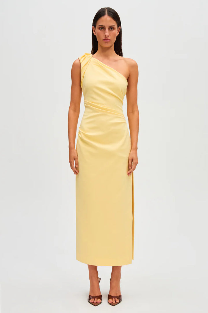 Aubree Midi Dress- Lemon