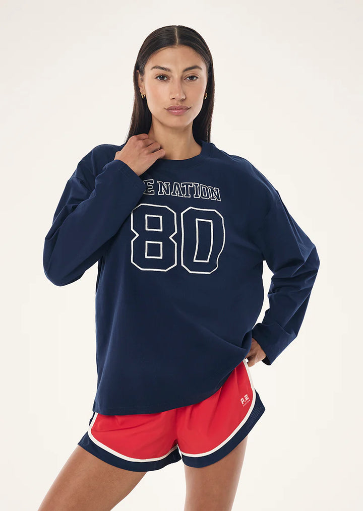 Oversized LS Tee - Dark Navy