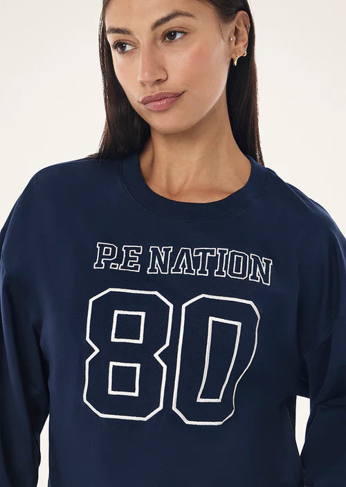 Oversized LS Tee - Dark Navy