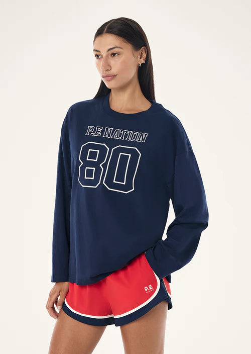 Oversized LS Tee - Dark Navy