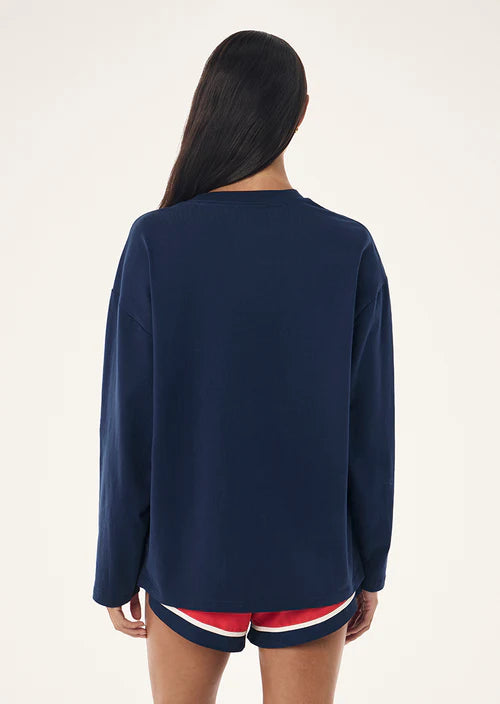 Oversized LS Tee - Dark Navy