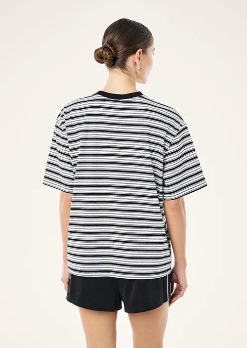 Oversized Spark Tee - Black Stripe