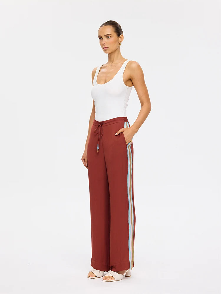 Enzo Pant - Maroon