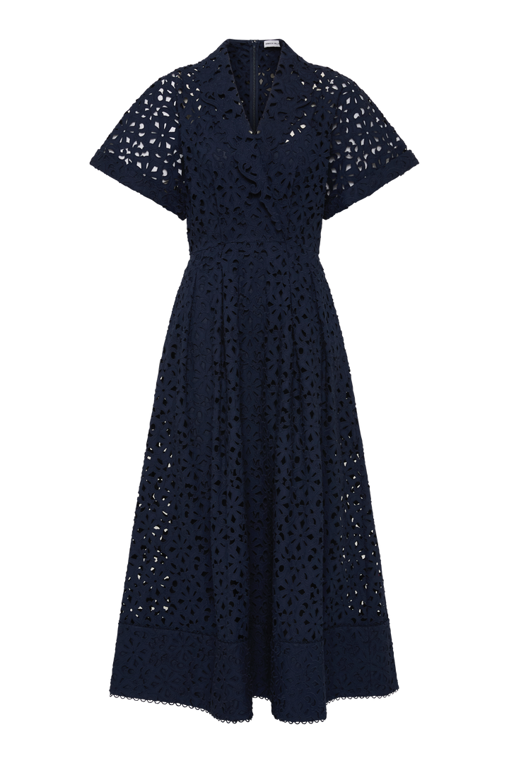 Antalya S/S Midi Dress - Navy
