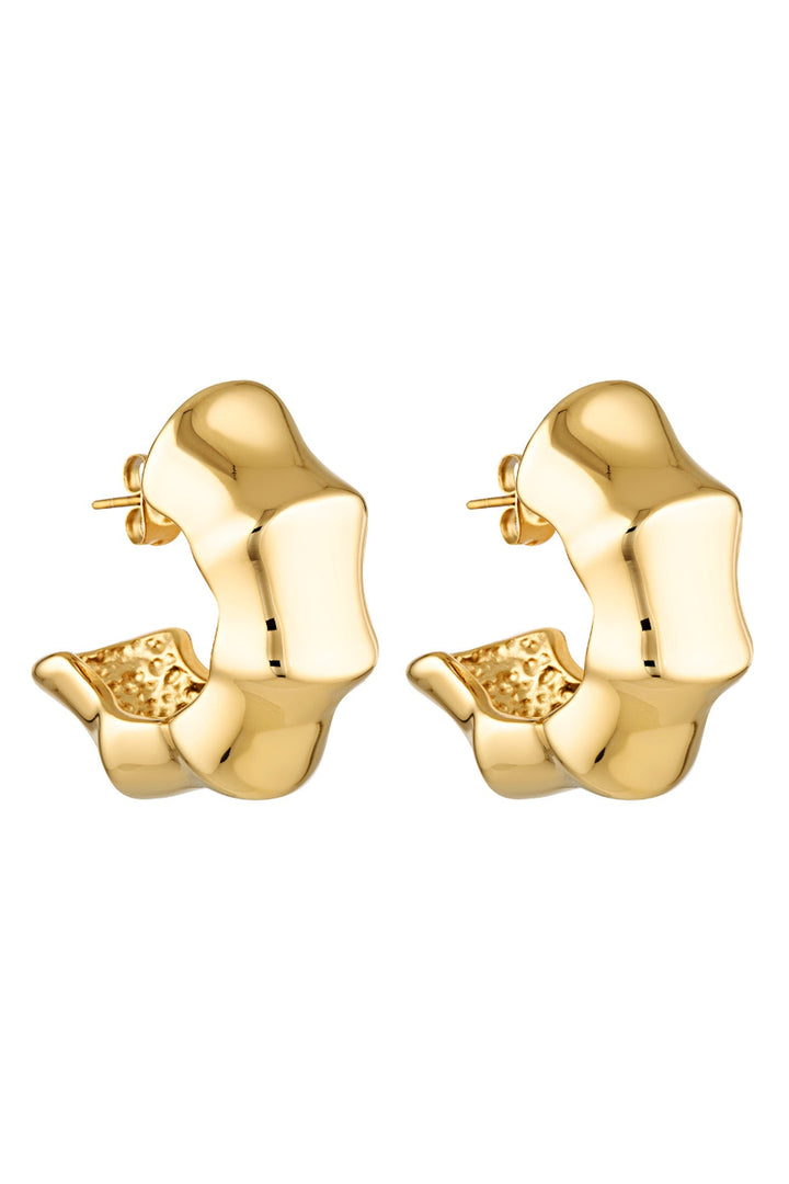 Chubby Snail Earrings - Gold